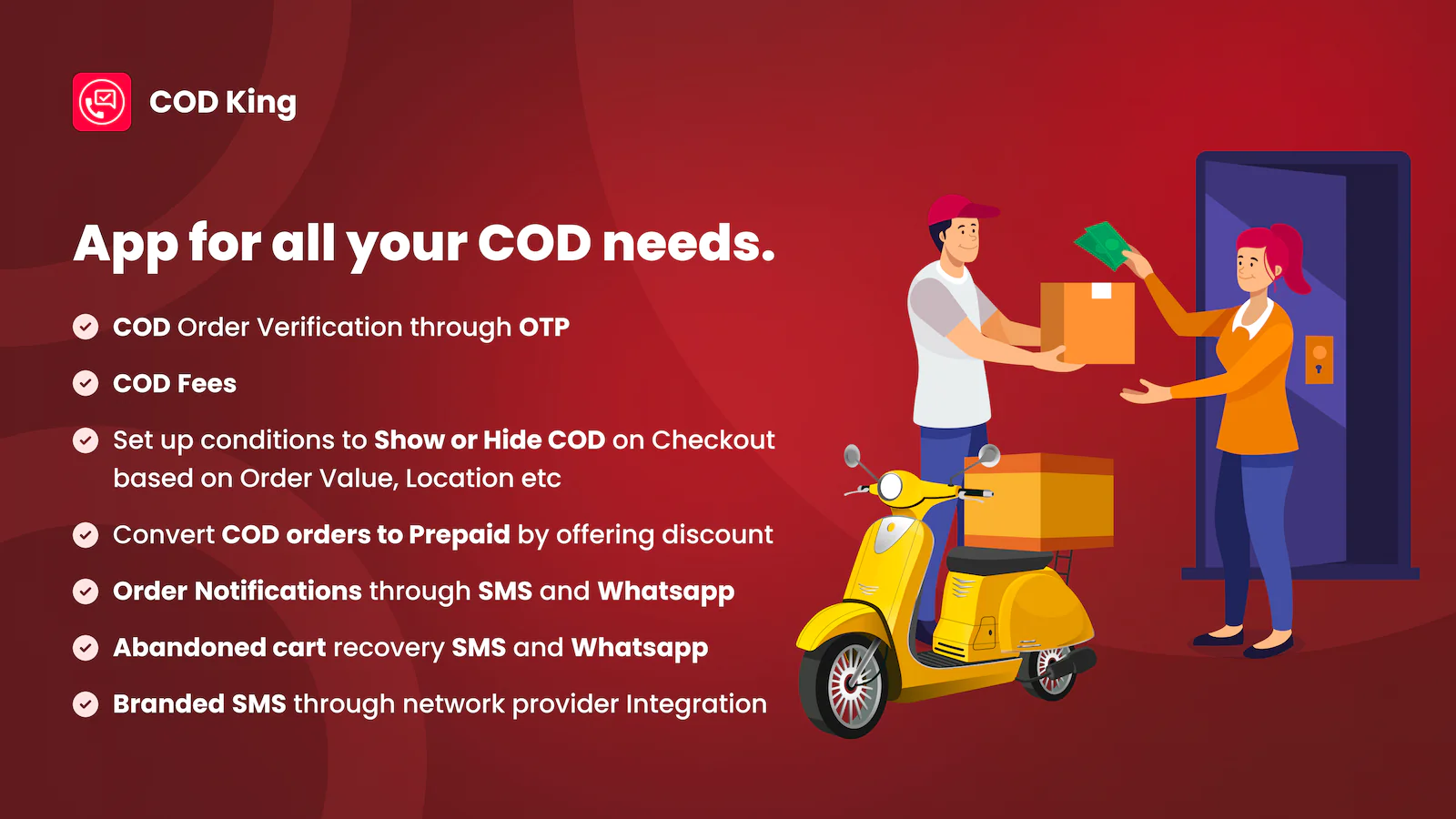 COD King‑COD Fees & OTP Verify Shopify App Reviews [Aug 2024]