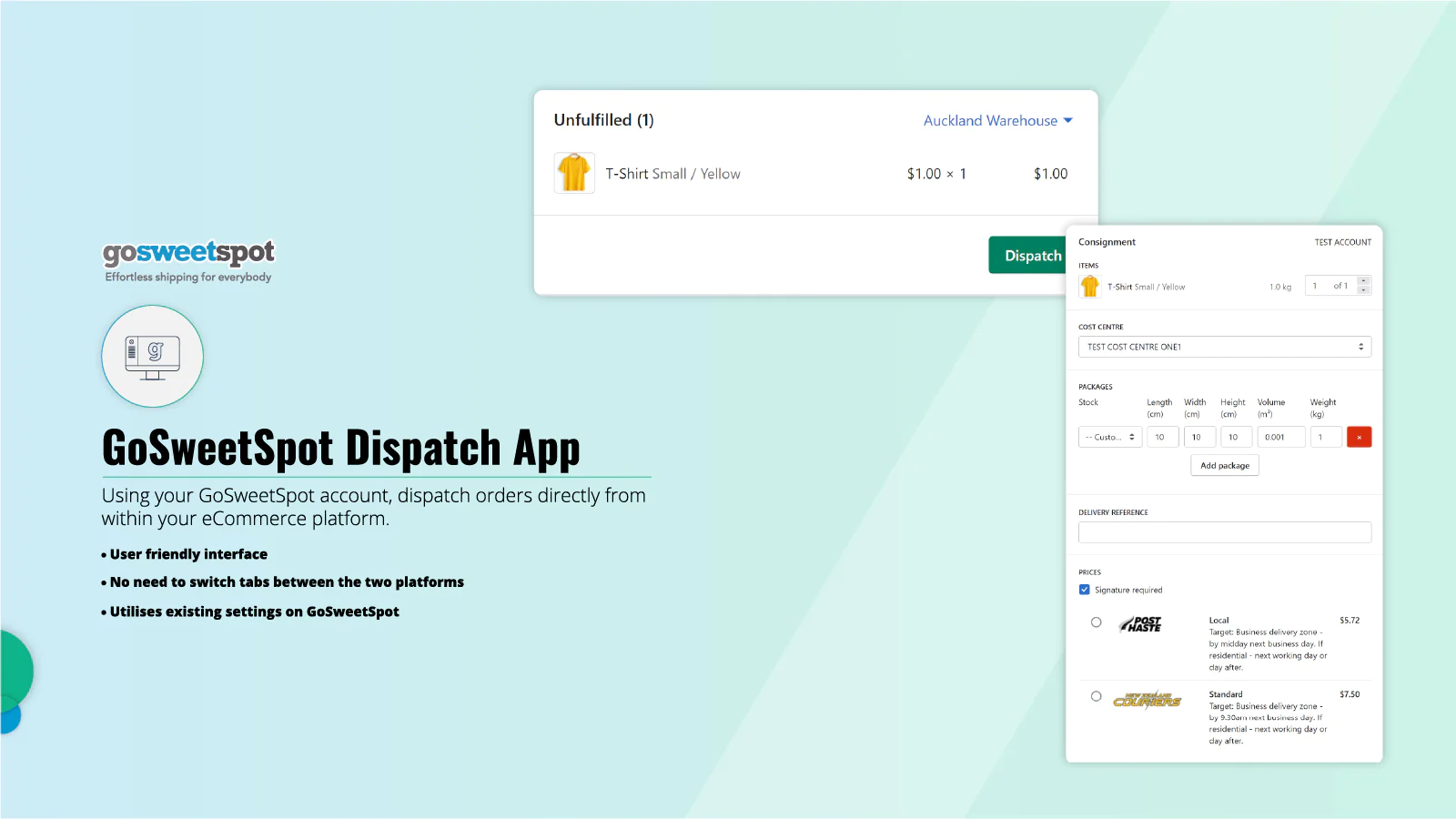 GoSweetSpot Dispatch Shopify App | Reviews [Jun 2026]