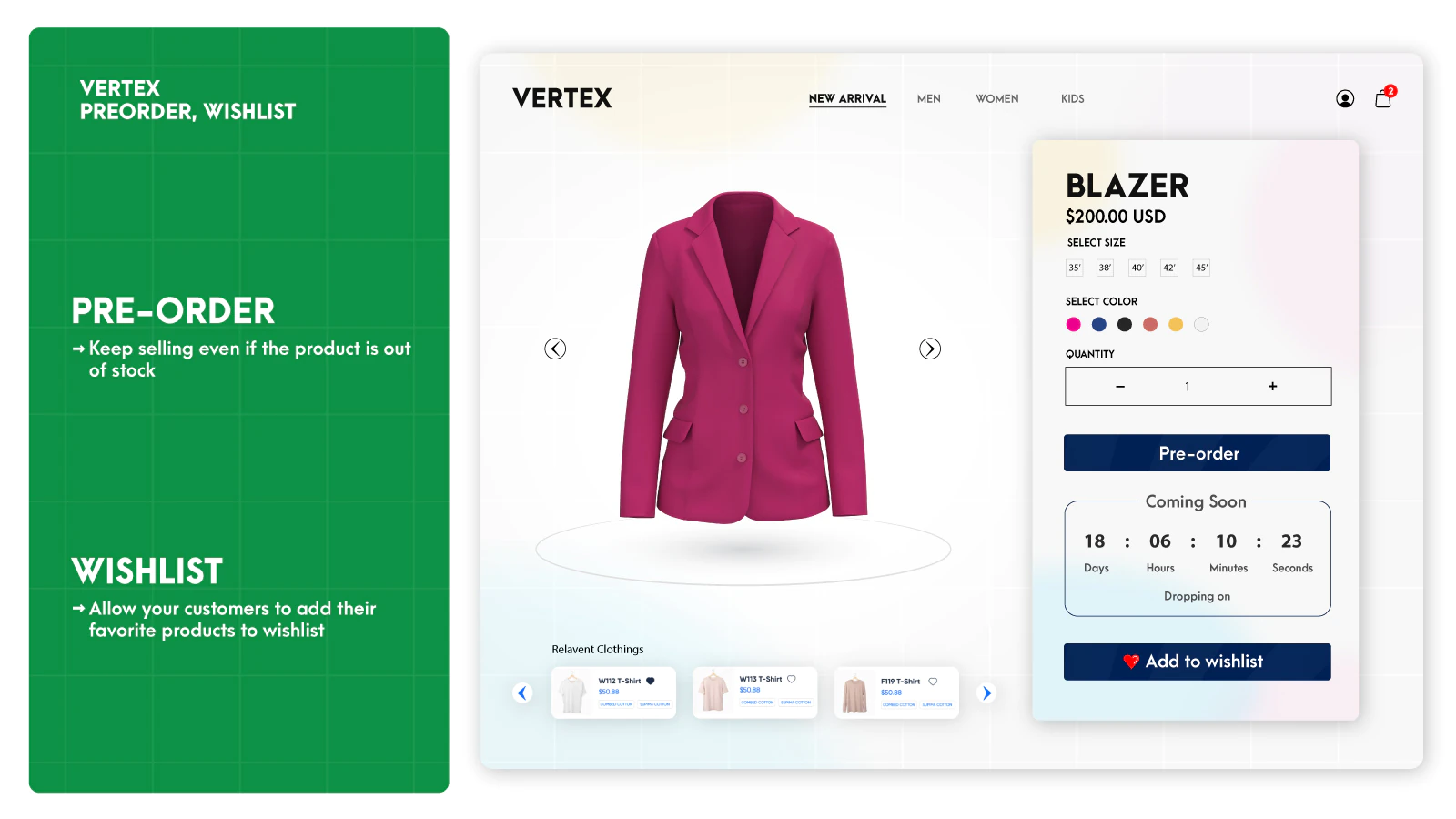 Vertex: Preorder, Wishlist Shopify App | Reviews [Jul 2026]